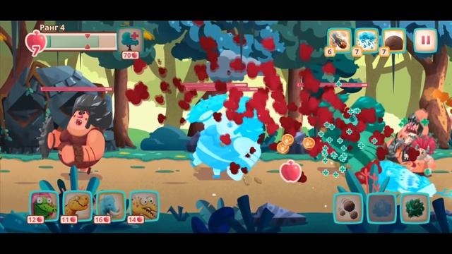 Динозавры против Троглодитов 128-130 в DINO BASH прохождение мульт игры про динозавров на андроид смотреть онлайн