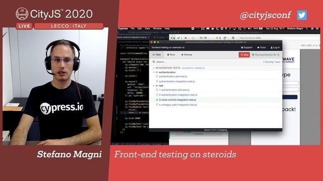 Front-end Testing on Steroids - Stefano Magni - CityJS Conf 2020 смотреть онлайн