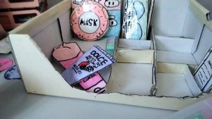 раскладываю косметику в органайзер /новинки/бумажная косметика/