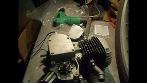 Купили веломотор F80. Распаковываем и устанавливаем на велосипед