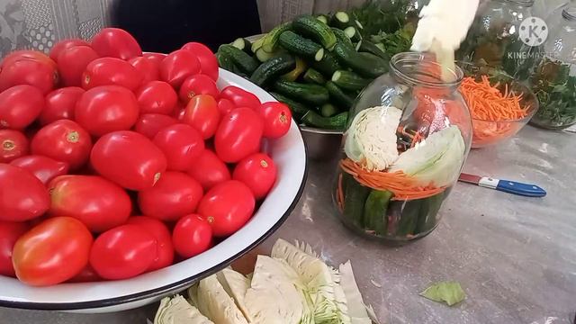 Ассорти из овощей на зиму. (вкусно и красиво). смотреть онлайн