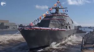 Спуск на воду Американского военного корабля