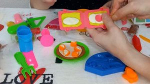 #ПЛЕЙ_ДО !!!  ПОИГРАЕМ В ПОВАРА!!плей до распаковка. как мультики