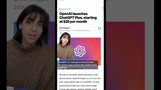 TechCrunch - OpenAI Launches ChatGPT Plus смотреть онлайн