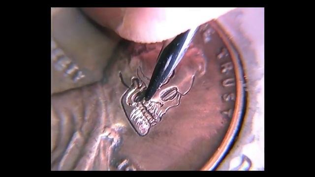 Hand Engraving Lincoln skull смотреть онлайн