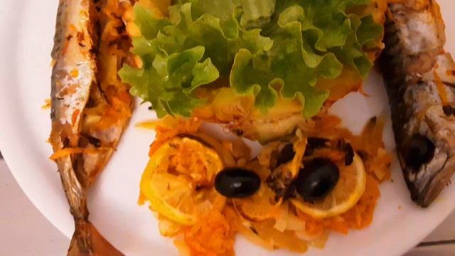 Скумбрия с Бататом ?. Рыба запечённая с овощами. Обед/Ужин на выходные/Maquereau et patate douce.