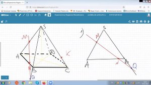ЕГЭ Математика 13 Задание Метод следов Сечение треугольной и четырехугольной пирамиды.mp4