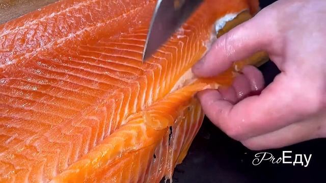 Быстро и просто разделываем на филе красную рыбу! Мой способ разделки и засолки этой красавицы!