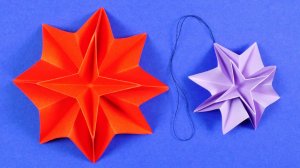 Игрушка из бумаги на елку своими руками. Новогодние оригами