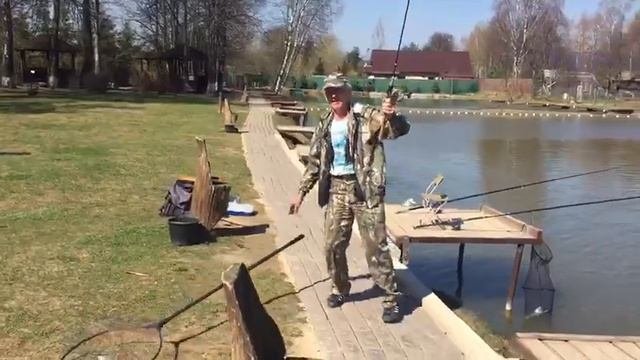 Ловля форели на бомбарду . РК Фишка Липки.