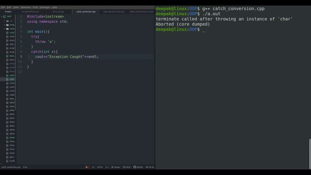C++ Tutorials | L62: Exception handling In C++ Programming Examples | Try Catch | The Easy Concepts смотреть онлайн