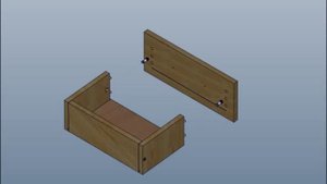 Анимация сборки мебели 3DVIA Composer
