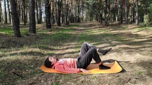 Комплекс упражнений для ленивых. Включаем мышцы пресса и спины. Exercise lazy complex for balancing
