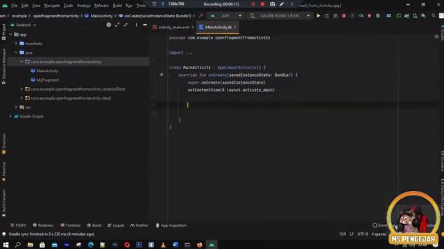 How to open Fragment from Activity on button click in android studio kotlin Kotlin 2023 смотреть онлайн