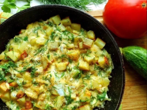КАРТОШКА С СЫРОМ НА СКОВОРОДЕ