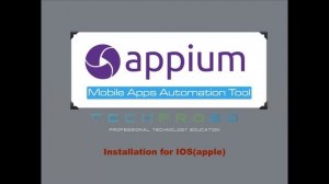 Appium Installation Windows & MacOS