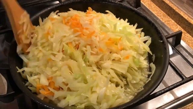 Тушёная капуста с рисом, так вкуснее и сытнее ?