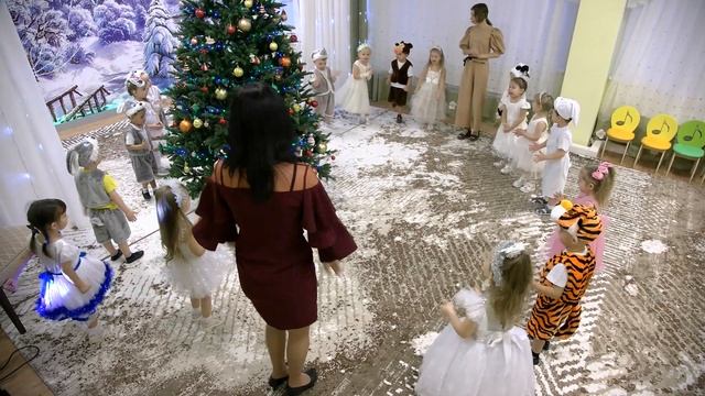 Новогодний утренник (3)  г. Курган. Съемка в 1 камеру (4K). Видеооператор. Видеосъемка Курган