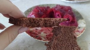 Миндально-шоколадный бисквит