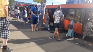 Казанские Автобусы и Трамваи (метро Яшьлек) | Kazan Buses & Trams (Yashlek metro station) 13.08.202