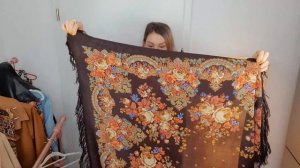 ОСЕНЬ В ПАВЛОВОПОСАДСКИХ ПЛАТКАХ. Утепляемся стильно. Цветочная Сказка. Рябиновые Бусы. Нежный Вече