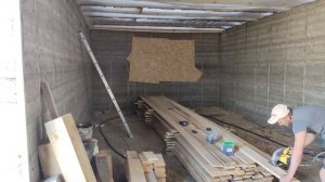 Черновой потолок 90кв за 25т.р. Дом из опилкобетона