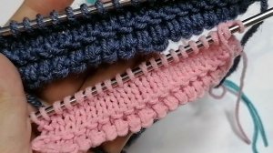 Красивая зубчатая кайма спицами для начала вязания