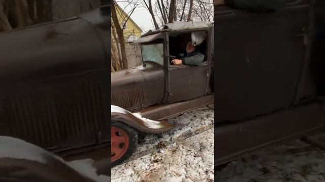 1928 Ford model AA delivery 50+ years in the making ? day one, old barn oak roof build ? смотреть онлайн