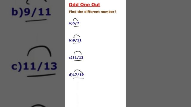 Number Classification Questions...Odd one out Problem 10 #aptitude #reasoning #puzzles #logic