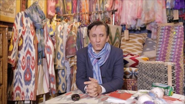 Маргиланские ткани  в Москве, бутик ART DETAILS, часть первая IKAT ADRAS SILK шелк