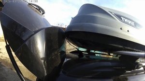Установка поперечин и бокса на рейлинги АПС Renault Kaptur