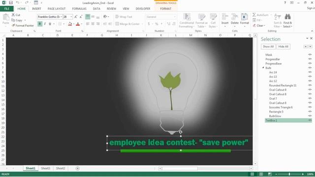 Excel loading screen with animation, Excel splash screen смотреть онлайн