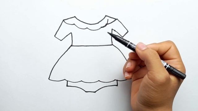 Сурет салу көйлек  / Drawing a dress / Рисунок рубашки для детей