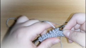 Урок №3, вязание спицами/платочная вязка.