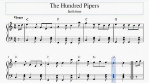 "The Hundred Pipers" Irish tune