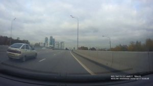 На машине. Москва (Рублёвское шоссе - Звёздный бульвар) на машины. Moscow from the car.