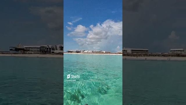 Куба 2023. Пляж отеля Воово Плайя Эрмоза вид с океана. Куба за 57 тысяч рублей. @tutsi-dieti