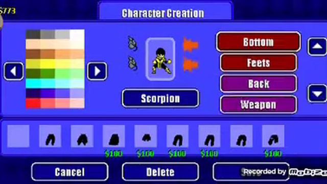 How to make scorpion in warriors of the universe.