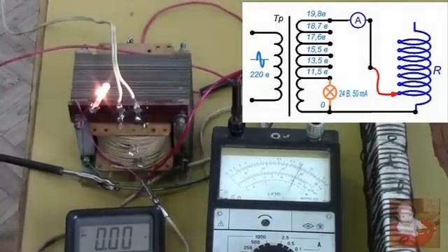 Как намотать сетевой трансформатор своими руками. Проверка. Урок 2.