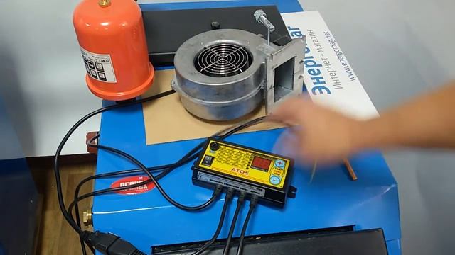 Автоматика АТОС для твердотопливного котла Огонек длительного горения ДГ16,ДГ19,ДГ28,ДГ40 смотреть онлайн