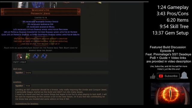 [3.9] Featured Build of the Week: Pimmalage's Spectral Shield Throw Deadeye [POE]
