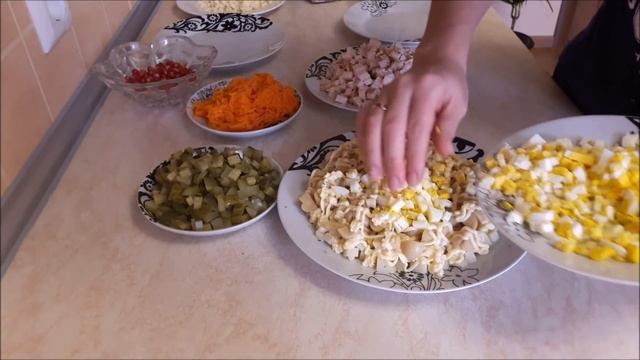 Салат ДЛЯ ТЕБЯ Вкусный рецепт салата на праздничный стол Salad  On a holiday table Recipe смотреть онлайн