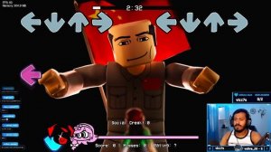 ENFRENTEI UM CALVO COM SOCIAL CREDITS!! Friday Night Funkin' Vs Roblox Chairman Mao