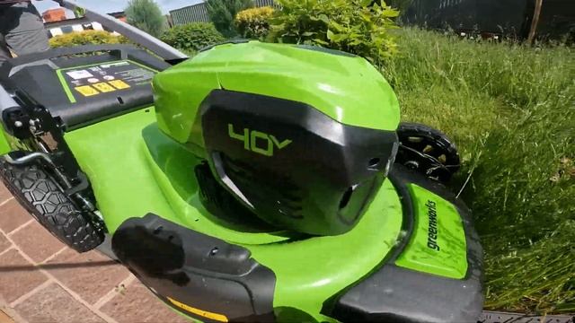 Аккумуляторная газонокосилка Greenworks GD40LM48SP: тест и ?обзор