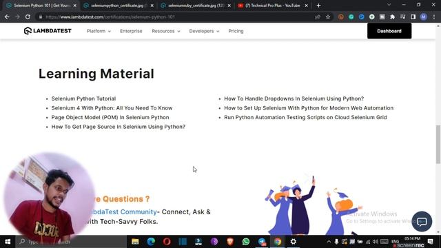 Lambdatest FREE Certifications for Software Testing  | Lambdatest |  Lambdatest Selenium