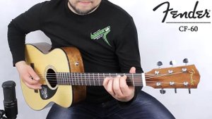 Fender CF-60 acoustic guitar :: Demo, Soundcheck