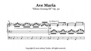 Organ: Ave Maria (’Ellens Gang III’ Op. 52) - Franz Schubert