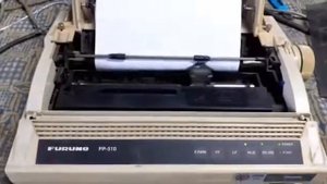Furuno Printer PP-510 testing video
