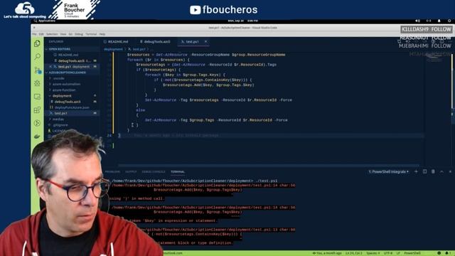 2019-09-30 (VOD) Working on AzSubcriptionCleaner adding PowerShell into documentation смотреть онлайн