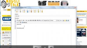 Adding a link to a MuscleTalk forum post